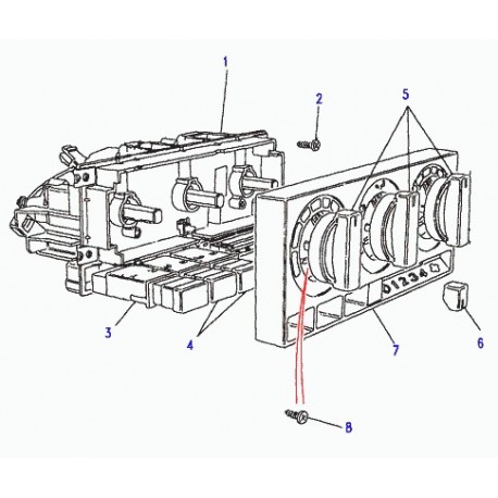 Land rover ensemble de commande chauffage Discovery 1, 2 (AWR7155)