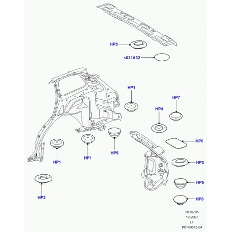 Land rover bouchon Discovery 3, Range L322, Sport (AYB000080)