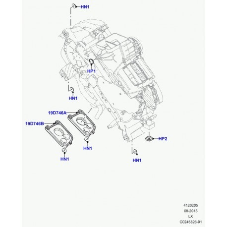 Land rover bouchon Discovery 3, Range L322, L405, Sport (AYB500040)