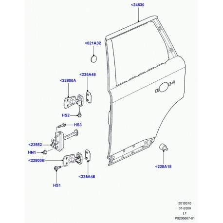 Land rover plaque Discovery 3, Range Sport (BDP780020)