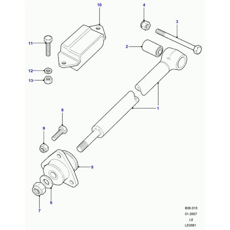 Land rover vis a tete hexagonale Defender 90, 110, 130 et Discovery 1 (BH610321L)