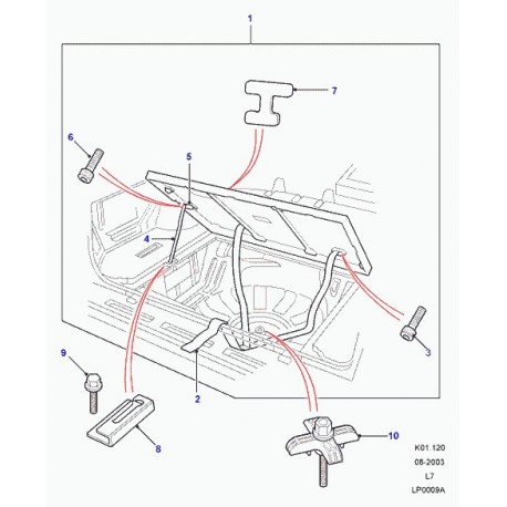 Land rover butee Range P38 (BTR2942)