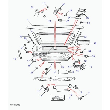 Land rover ecrou a six pans etrier Discovery 1, 2 (BTR475)