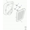 grille entree d'air Defender 90, 110, 130