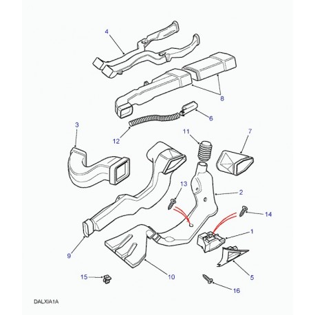 Land rover tuyau flexible Range P38 (BTR7997)