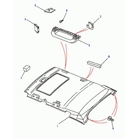 Land rover obturateur Range P38 (BTR8261LUM)