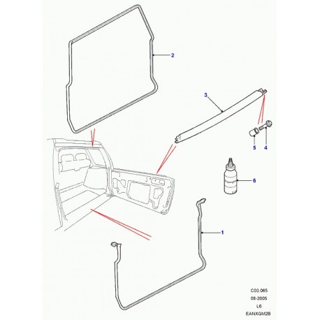 Land rover ecrou special Freelander 1 (BYH100090)