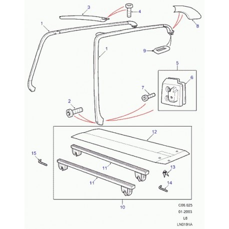 Land rover rondelle de joint Freelander 1 (CAJ100122)