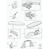 porte ski Defender 90, 110, 130, Freelander 1, Range L322, P38