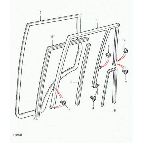 Land rover bague d'etancheite Discovery 2 (CFE500610)