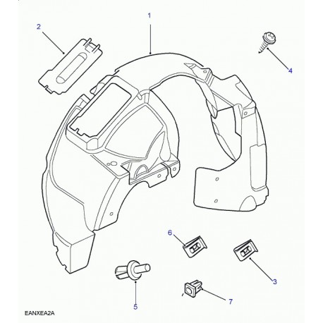 Land rover tole protectrice passage de roue Freelander 1 (CLF500600)