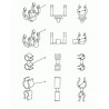 agrafe Defender 90, 110, 130, Discovery 1, Freelander 1 et Range P38