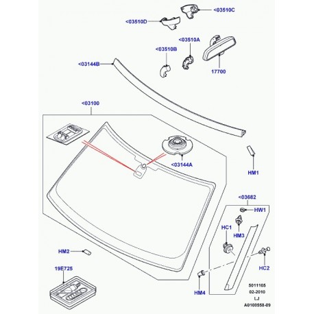 Land rover caoutchouc Range L322 (CMM000010)