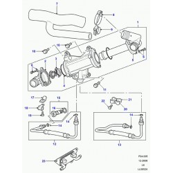 Land Rover Defender 300TDI Bas Tuyau pour Radiateur-Neuf Tuyau-PCH119060