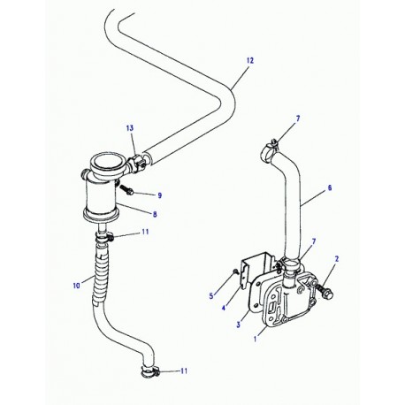 Land rover agrafe Discovery 1 (CP108251L)