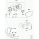 retroviseur gauche rabattable manuel sans memoire Discovery 3, Range Sport