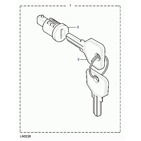 Land rover serrure Defender 90, 110, 130 (CWC500200H)