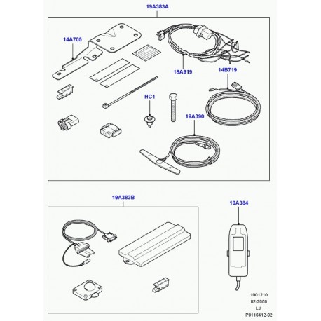 Land rover agrafe Range L322 (CYC100390)