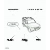 embleme plastique gris DISCOVERY