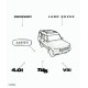 Land rover embleme plastique couleur argent DISCOVERY Discovery 2 (DAH100720MAD)