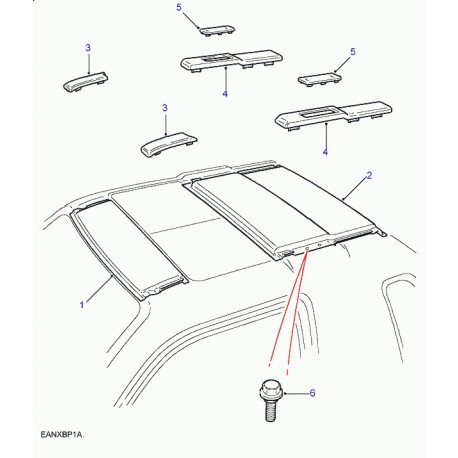 Land rover garniture Freelander 1 (DBC101272PMD)