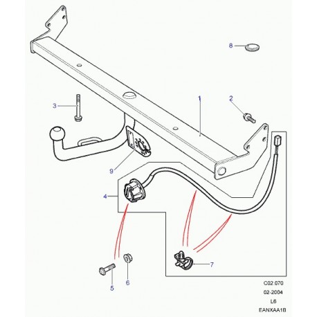 Land rover manchon caoutchouc Discovery 2 et Freelander 1 (DCP7298L)