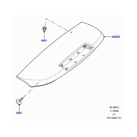 Land rover jeu spoiler arrière Range Sport (DFD500110LML)