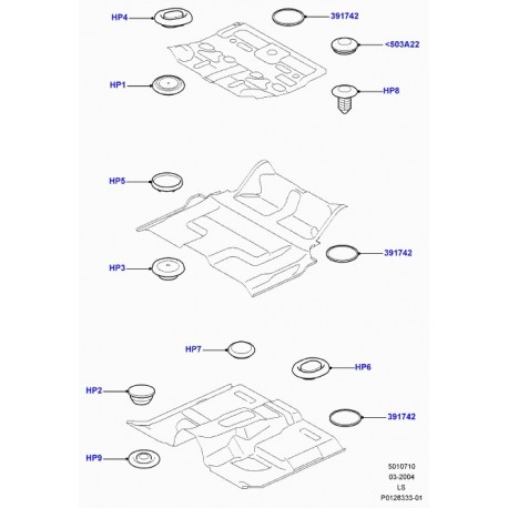 Land rover obturateur Discovery 3 (DJP5794)