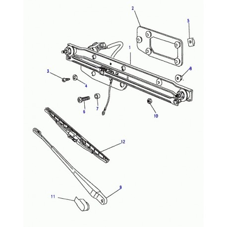 Land rover balai d'essuie-glace Discovery 1 (DKC100920)