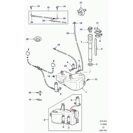 Land rover reservoir Discovery 2 (DMB102970)