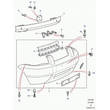 Land rover parechoc avant Freelander 1 (DPB104503LML)