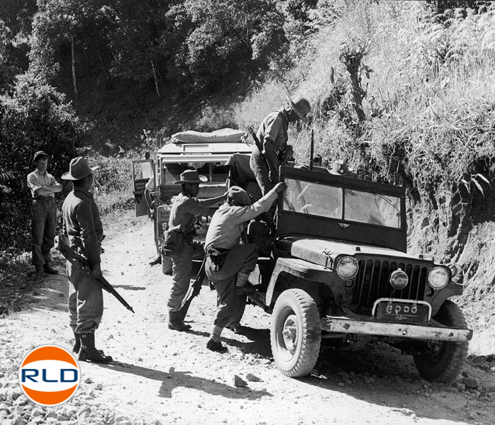 London Singapour Land Rover 1957