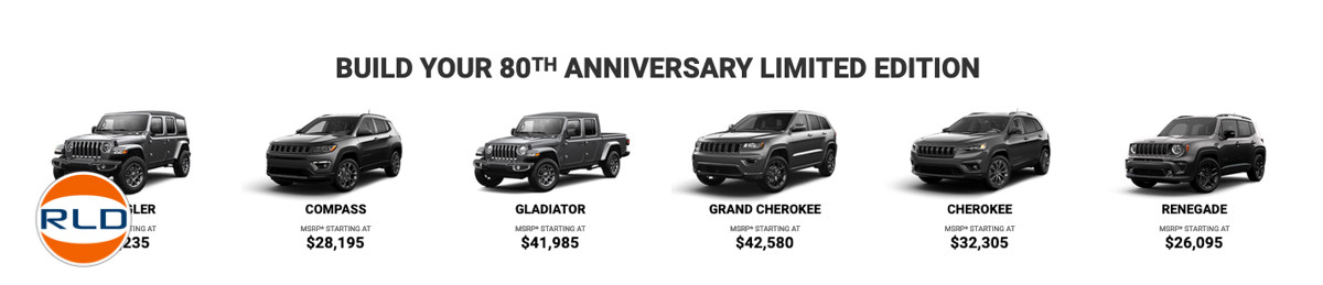 Jeep 80 ans ça se fête en series limitées